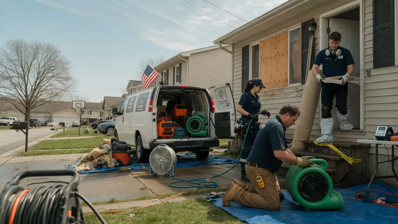 Water Damage Restoration in Freelandville, IN near me